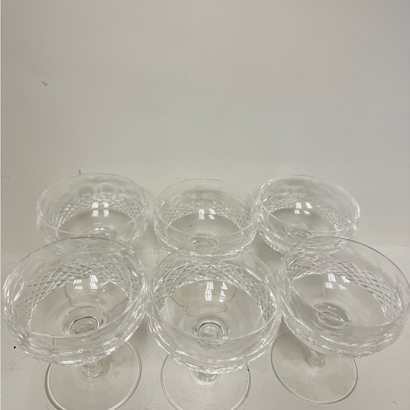 Waterford Crystal Colleen Short Stem Champagne Sherbet Goblets Glasses - Picture 2 of 4